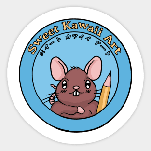 Sweet Kawaii Art: Kawaii Rat Sticker